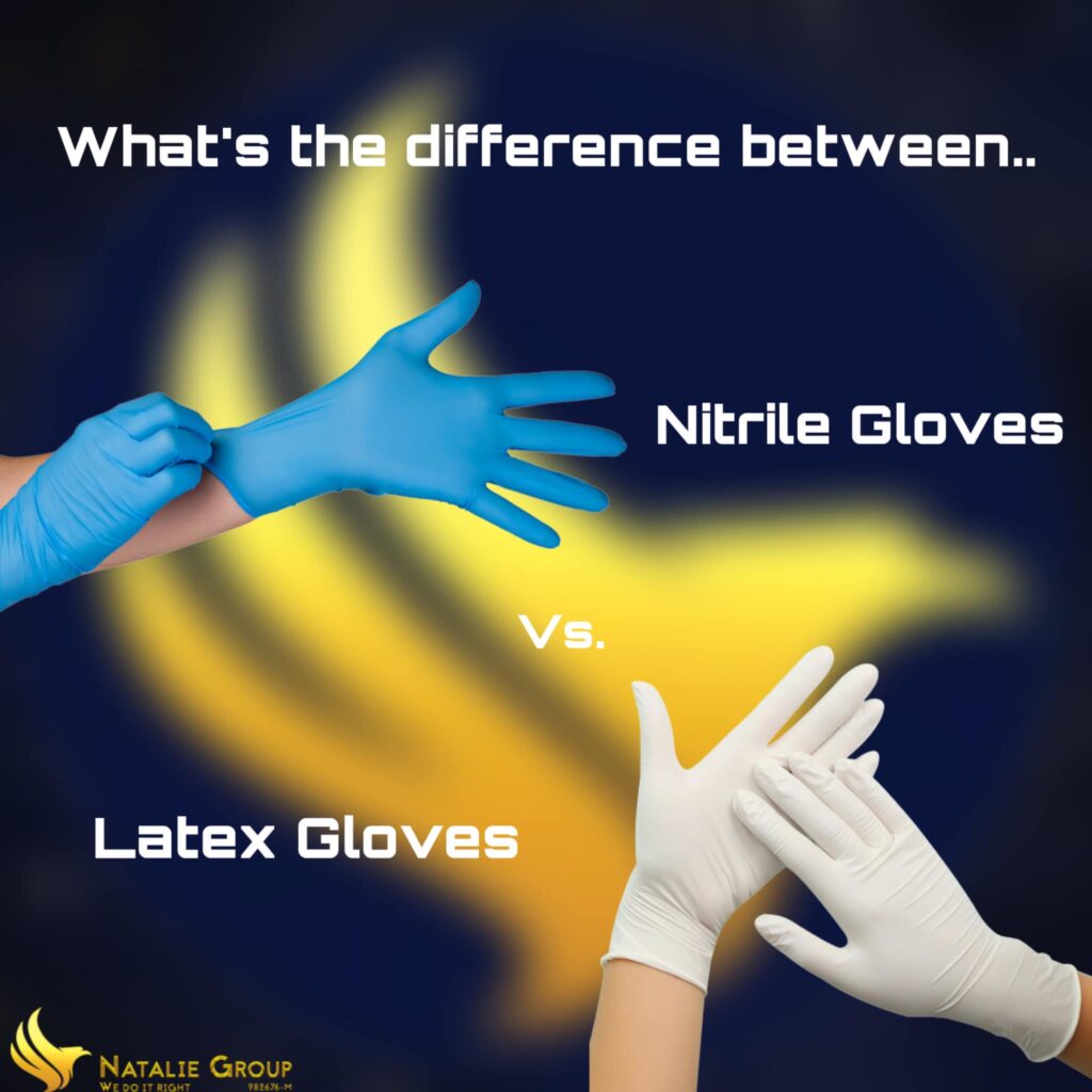 difference between latex and nitrile gloves